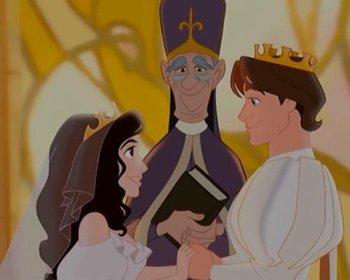 two-winchesters-and-castiel:  overlordoftheuniverse:  so i was watching Enchantedand i just yes here is Nancy and Prince Edwardor is it JARED AND GENEVIEVE PADALECKI?come on guys even their eye colour is the sameeven the hairthis is not pure coincidence