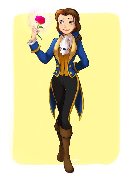 svndruh:  Disney princesses wearing the clothing of their male counterparts. By
