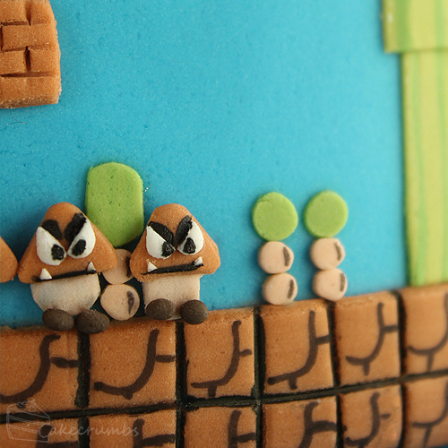 martinekenblog:  Super Mario. Bros Cake by Cakecrumbs 