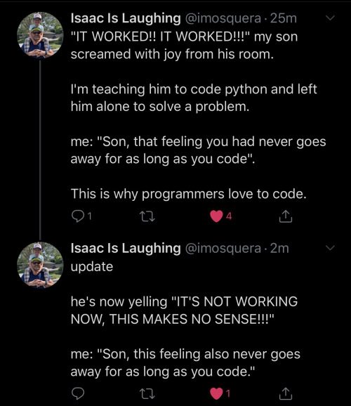programmerhumour:For as long as you code