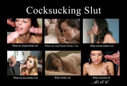 dontignoretheballs:  Here’s a fun little meme I made awhile back, celebrating everything I love about the cocksucking sluts in the world! 