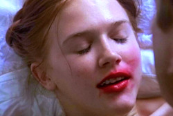 raspberrybunnycake:  euo:  “I looked and looked at her, and I knew, as clearly as I know that I will die, that I loved her more than anything I had ever seen or imagined on earth.” Lolita (1997) dir. Adrian Lyne  THIS HURTS U KNOW 