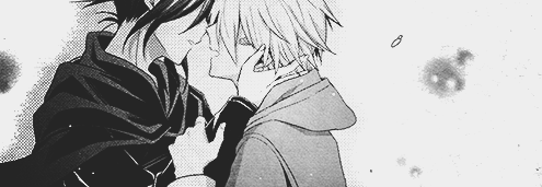 hakaitoshi:  NO. 6 Chapter 35 { 1 / 2 } { Their lips overlapped.  It was a searing,