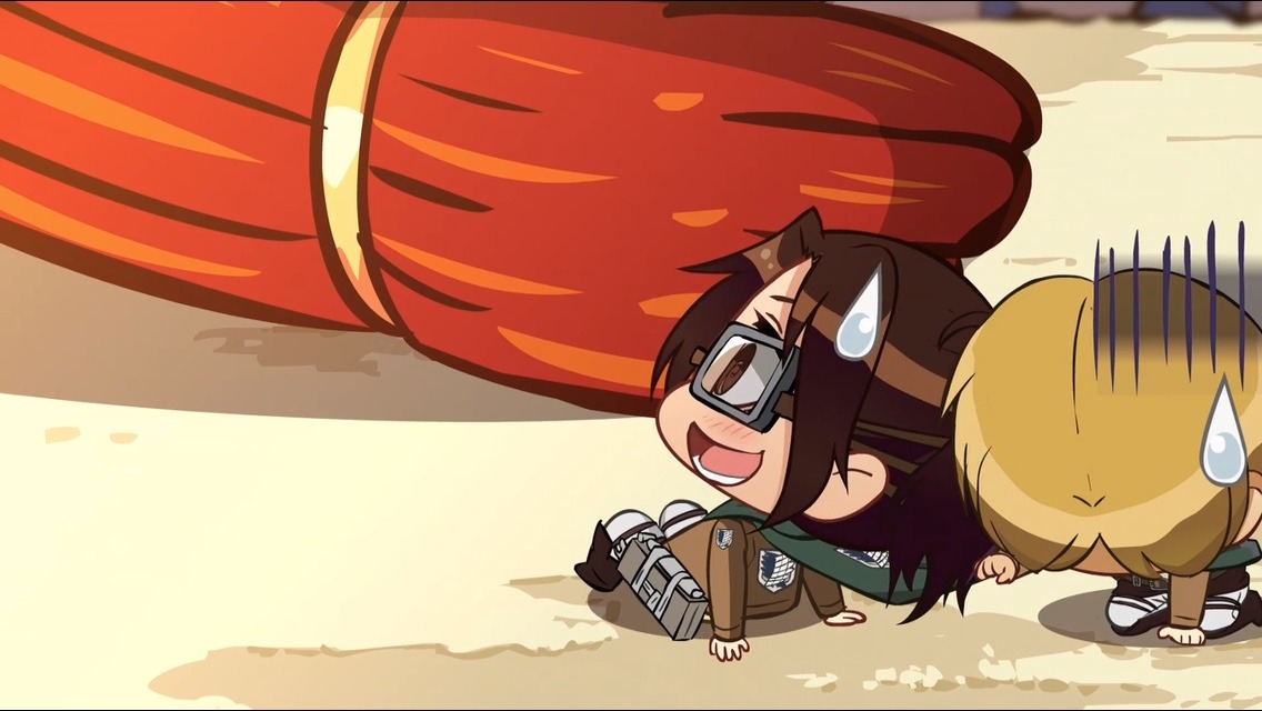 jieshark:  Ahhhhhh～Moblit is so cuuuuuute！！！≧∇≦（So is Hanji！！！