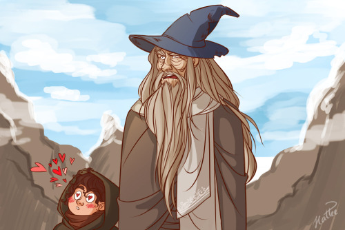 hatteeho:`If Gandalf would go before us with a bright flame, he might melt a path for you,’ sa