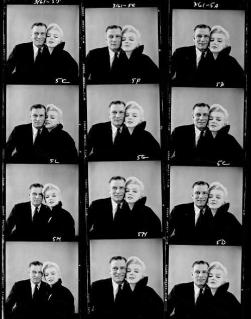 alwaysmarilynmonroe:Marilyn and Laurence Olivier by Milton Greene in 1956.