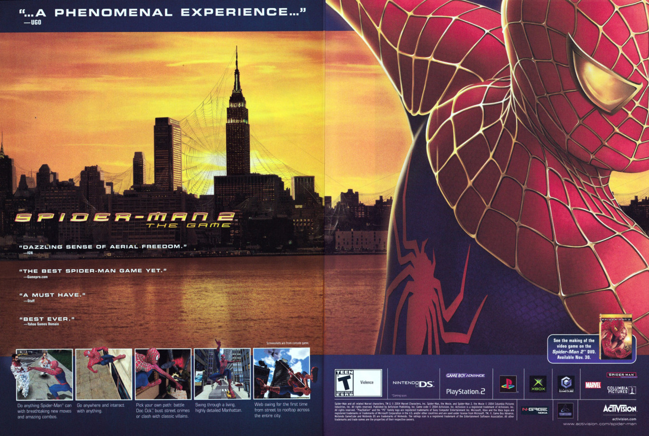 Spider-Man 2 The Game PC 2004 Marvel Activision Video Game