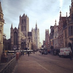 Realized I didn’t post nearly enough of my visit to Ghent in early January. (at Korenmarkt)