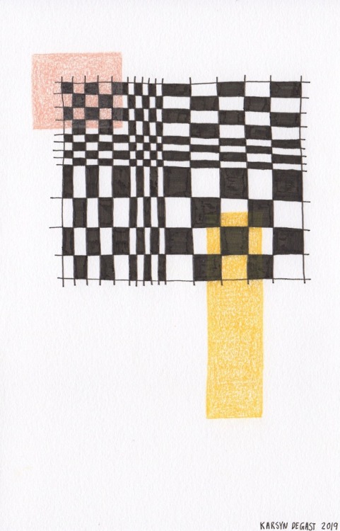 Karsyn deGast, ink and colored pencil on paper, 2019