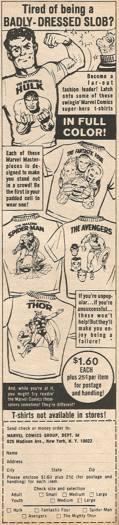 Marvel Ad from from Men magazine, Vol.16, No.12 (Dec. 1967) From a car boot sale