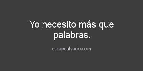 Escape al vací­o