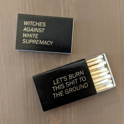 snootyfoxfashion:Ritual Matches from Snake Hair33% of the proceeds are redistributed to Black Lives 