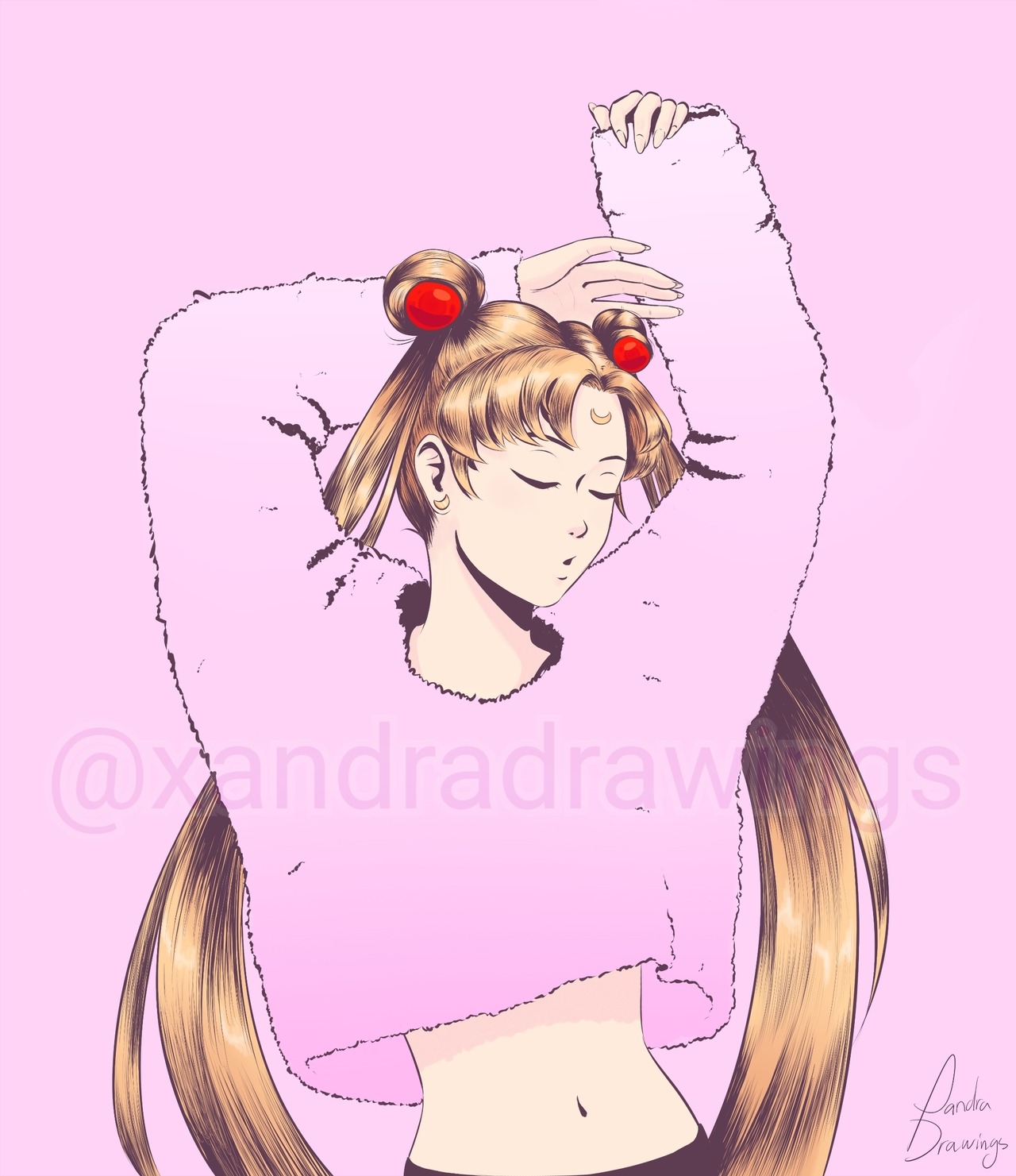 xandradrawings:I haven’t watched the anime yet, but I did this fanart of her already