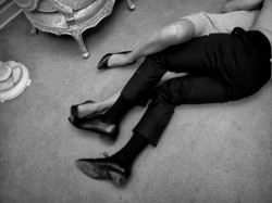 submissiveinclination: Somehow i always wind up on the floor… ~Q2K ♔