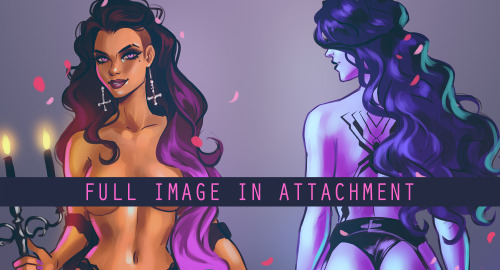 Hey guys!! I have NSFW versions of a lot of my work over on my Patreon if you are interested Thank y
