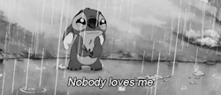 disneyfansonly:  Love Disney? This blog is everything Disney!  this makes me want to cry bc Stitch looks so sad and he&rsquo;s so fucking adorble omg