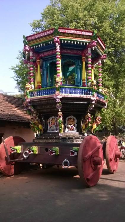 Temple Ratha (car) and dikpalas sculptures