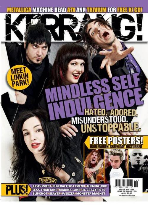 yippieskip:  mindlessarchives:     KERRANG! - JULY 2008  » Right click + View Image to read at actual size            LOVE  MSI has been one of my favourite bands since high school. I had the opportunity to meet them after a show, and they are the most