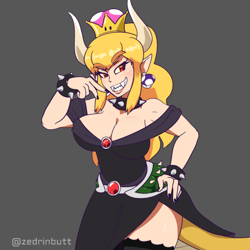zedrin-butts: Bowsette showin her goods.Twitter || Patreon