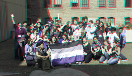 Asexuals in 3D!(North American Asexuality Conference 2015 Group Photo)