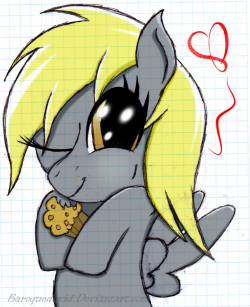 paperderp:  Filly Derpy by ~BaroqueDavid
