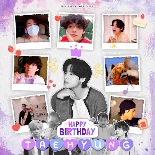 kim-taehyung:HAPPY BIRTHDAY TAEHYUNG! to our winter bear, thank you for making us smile and being ou