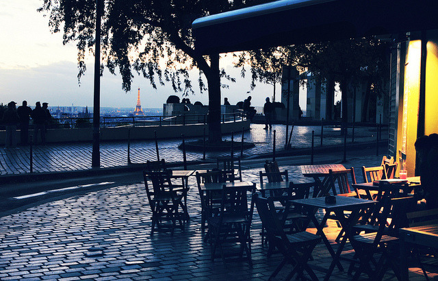 timefliestoday:  Parisian nightlife by camille.marchand on Flickr. 
