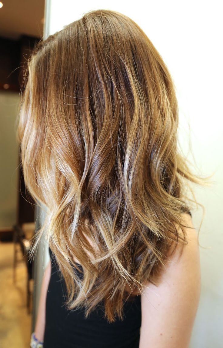 Dark and lovely honey blonde hair color