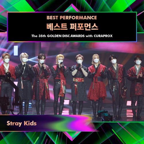 Stray Kids won Best Performance Award at Golden Disc Awards 2021Congratulations SKZ  