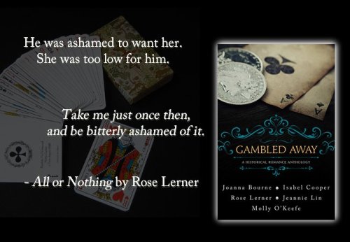 The Gambled Away authors (me, Isabel Cooper, Jeannie Lin, Joanna Bourne, and Molly O'Keefe) are host