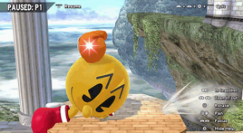 grooveonfight:(Patched) Smash Bros. Pac-Man Pause Glitch