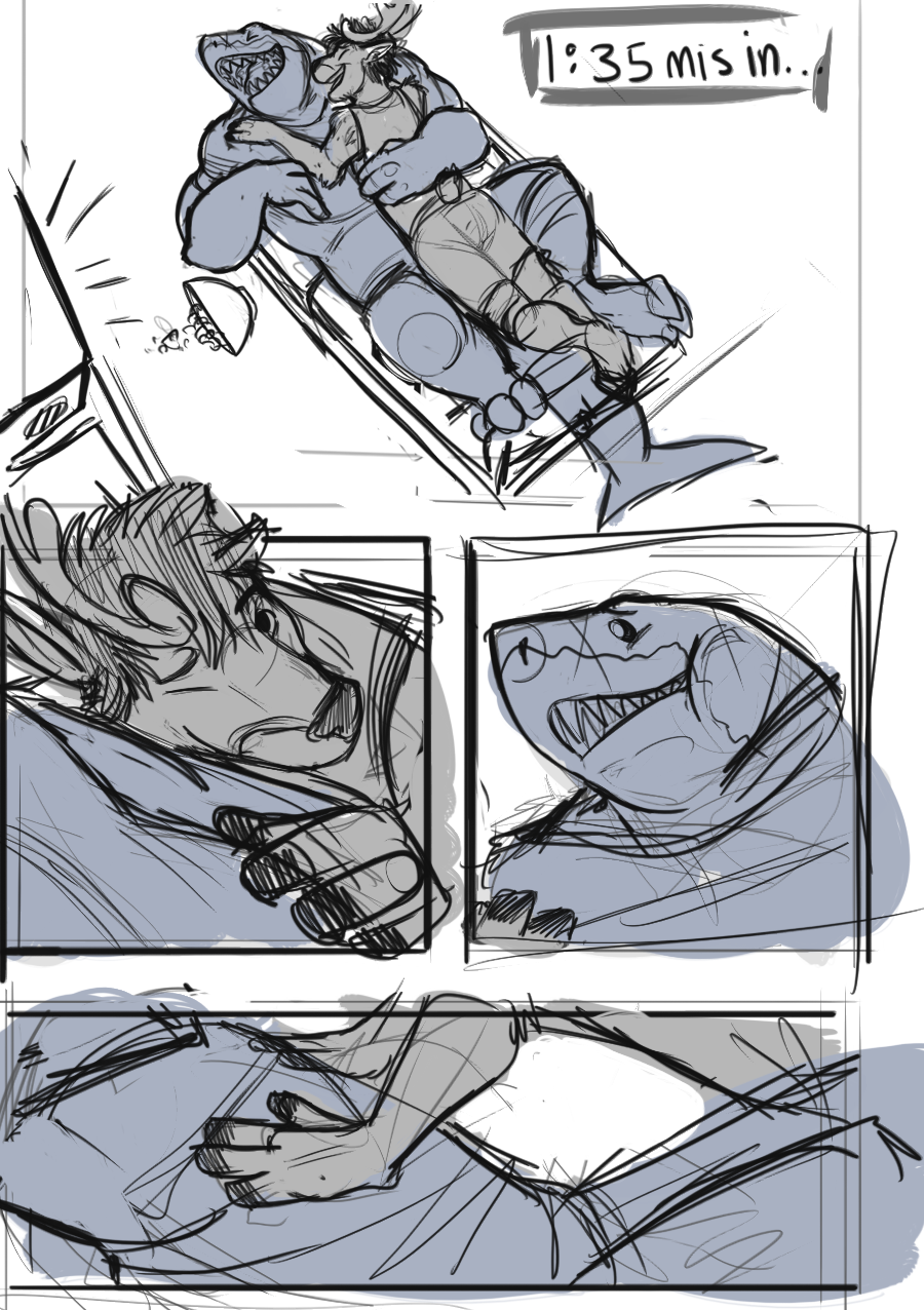 manlyshark:  never before seen sketch comicall the homo 