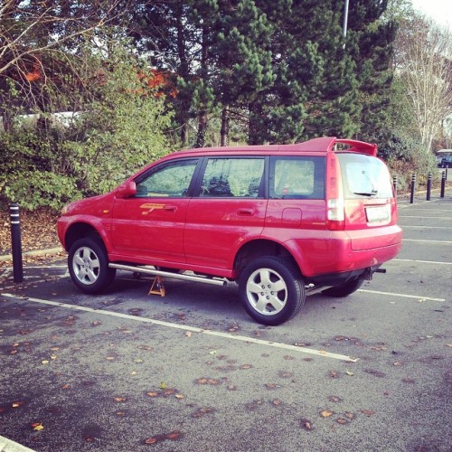 Cheadle is so posh that they put new tyres on instead of nicking them! #cheadle #stockport