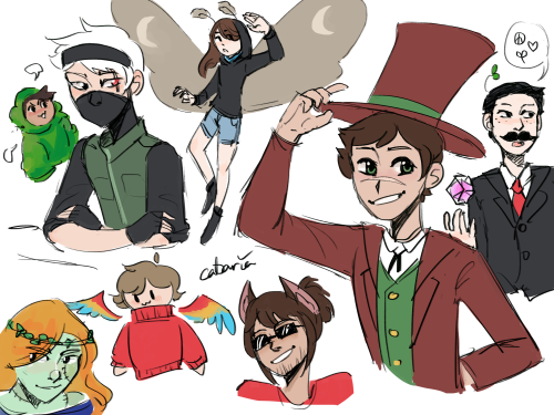 Got Artblock, Managed To Doodle Hermits. I Want Season 9 Already Lol