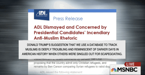 micdotcom:Watch: Maddow compiled all of Trump’s Muslim database comments and it’s truly horrifying.