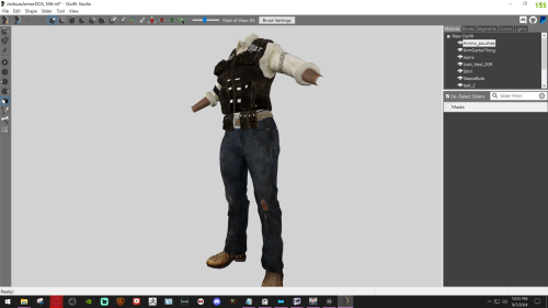 Bam! The Armor Mesh/Mat/Tex Is Done! At Least I Think It Is. I May Make The Shirt Dirtier If I Think