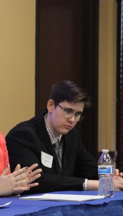 Some pictures of me at the undergrad history conference last month. I was on two panels, one on inte