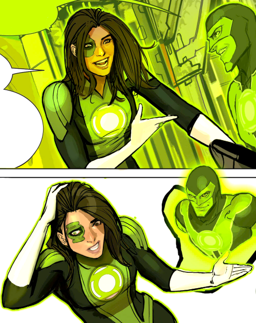 dailydccomics:Green Lantern Jessica Cruz in Justice League Odyssey #1