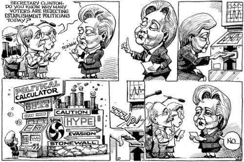 Hillary’s secret weapon: the political calculator. This week’s KAL cartoon, June 4th, 20