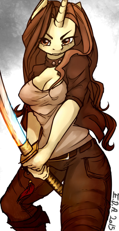 ask-goldenpen: deadlionofinsanity:  what about… Penny vs. Lissette? e3e hm…  Penny belongs to @harmonscorner Lissette and art is mine   yes. B) 