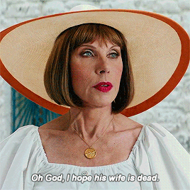 dianasofthemyscira:  Christine Baranski as Tanya Chesham-Leigh in Mamma Mia! Here