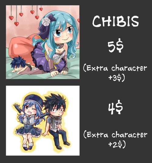 giushia: giushia:COMMISSIONS [OPEN!] Few days ago my mother got a very serious issue so I’m openin