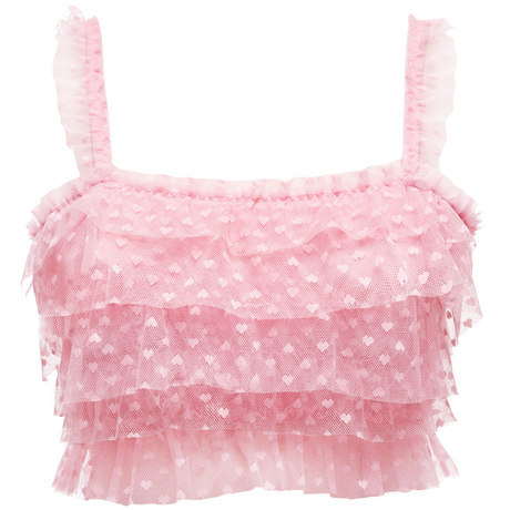 honeyminttea:Heart Ruffled Top♡♡