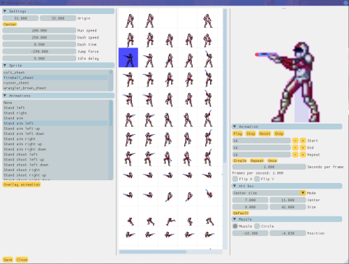 This is our character editor for our game. With that tool we are able to modify all the attributes of our characters in the game.