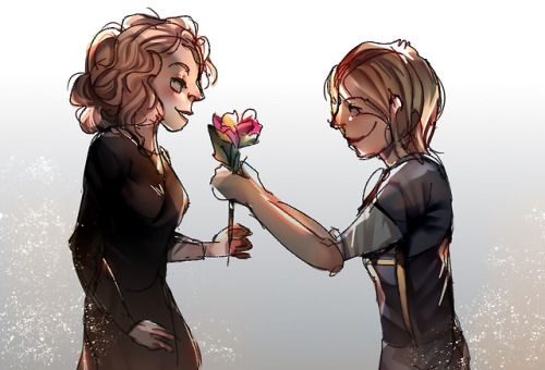 riveralwaysknew: River x 13, “A rose to remember me by.”  In collaboration with @sutefudraws​ (colou