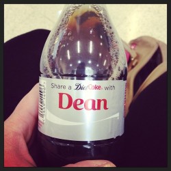 littlefuzzysheep:  sierrahotelambroseambroseambrose:  littlefuzzysheep:  Yes I got this #dietcocacola #deanambrose #shareacokewithdean  Awesome!!! How is this possible?  In the uk coca cola bottles at the moment have share a coke with … and someone’s