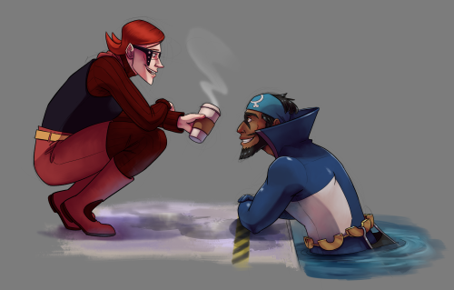 “You’ve been in working with those sharpedo since this morning&hellip;I thought you could use someth