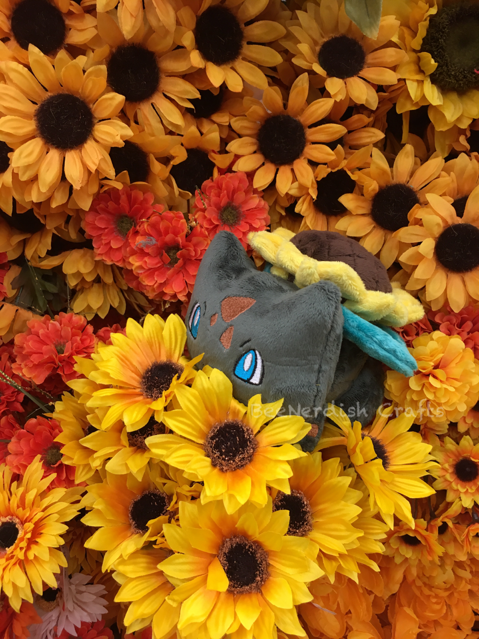 sunflower bulbasaur plush
