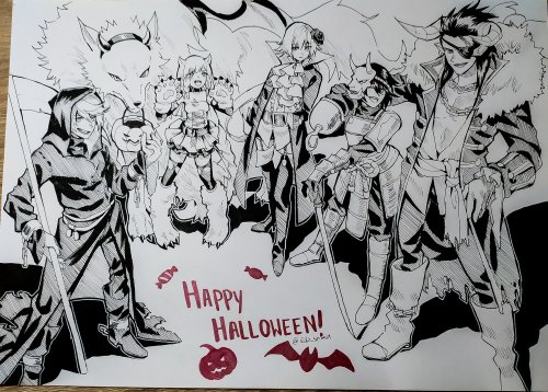 Aand a few days late happy halloween with the last GBF inktober entry :D my favorite main story part