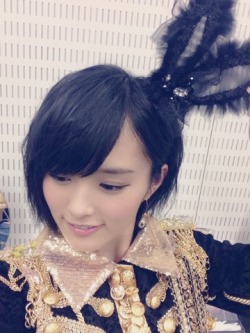 girls48:  [G+] Yamamoto Sayaka 2013.11.30 00:25 まさか、ウサ耳付けるとは思わなかった(°_°) Unbelievably, I didn’t think that  I will wear rabbit ears (°_°)